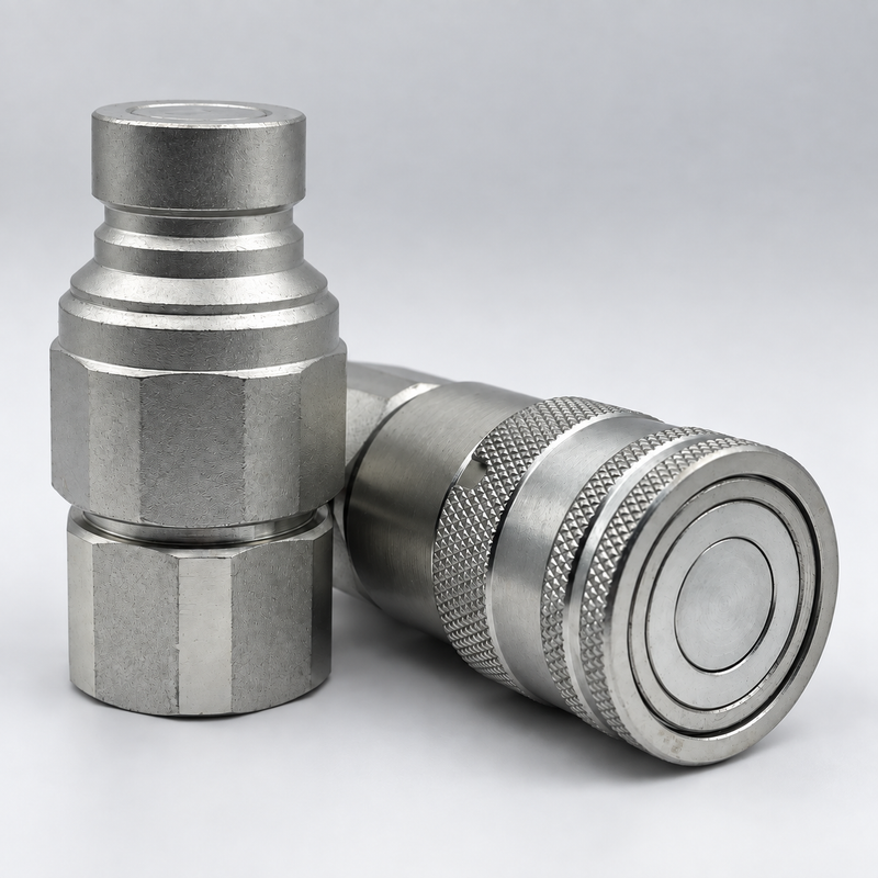 ISO 16028 Flat Face Hydraulic Quick Couplers – 1/2" BSPP – Male, Female or Pair