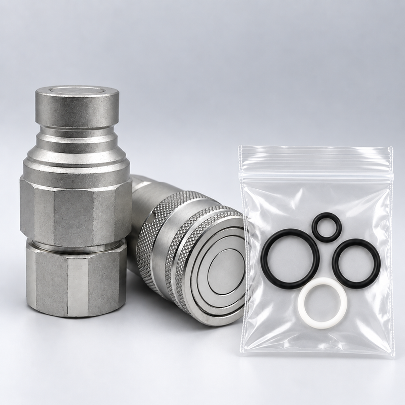 ISO 16028 Flat Face Hydraulic Coupler Seal Kits