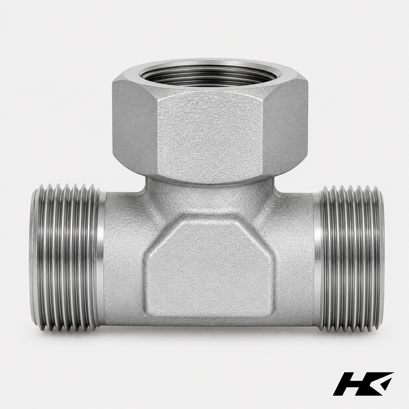 Metric Tube Male x Metric Tube Female Swivel - Branch Tee