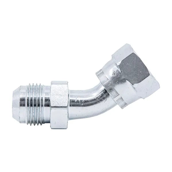 JIC FEMALE SWIVEL x JIC MALE 45° TUBE ELBOW